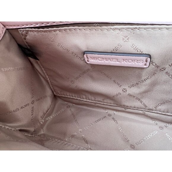 Michael Kors Crossbody Serena Small Flap Shoulder Bag Purse Powder Blush - Picture 8 of 11